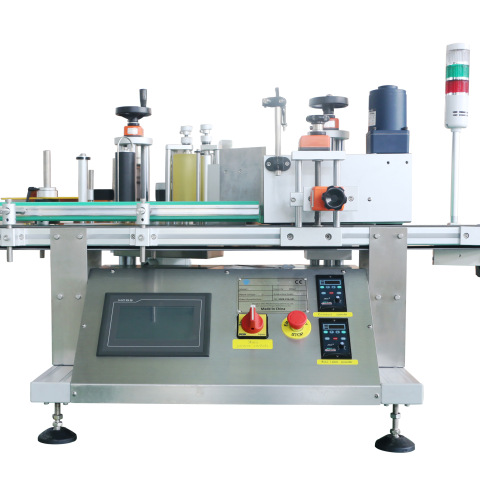 Js-A2-500 машина за обележување цевки со автоматски етикети со високи перформанси што се користи за секаков вид шише 