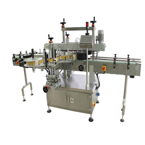 Автоматска машина за обележување на лепак за тегла со шишиња со путер од кикирики, апликатор за етикета за влажно лепило 