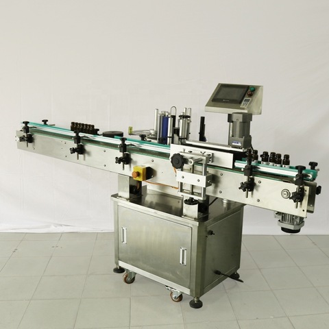 Автоматска машина за обележување ладен лепак од две страни за тркалезно шише 