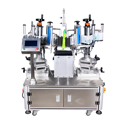 Hzpk машина за означување на пластични шишиња автоматска за рамна налепница 