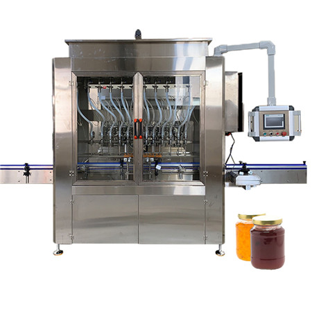 Автоматска машина за полнење вода со кокос, машина / линија за течност за полнење сос од домати масло од мед од кокос 