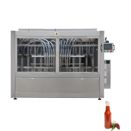 Автоматска опрема за полнење вискозен течен клип за полнење машина за пакување шишиња за детергент за дезинфекција на рацете / паста од домати / гел од алкохол / масло за јадење 
