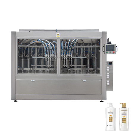 Автоматска машина за полнење течна паста / детергент за масло за шишиња за миење шишиња за дезинфекција Шампон Белење на машина за пакување со ознака за полнење сапун 