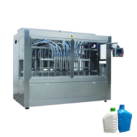 Автоматска машина за полнење и затворање на пополнувач на течности со вакуумски течности со повеќе 4 млазници 