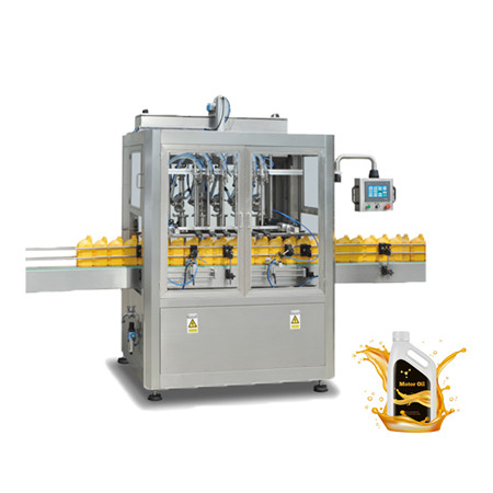Автоматска машина за полнење течно масло со шише со линија за обележување на капакот за запечатување 